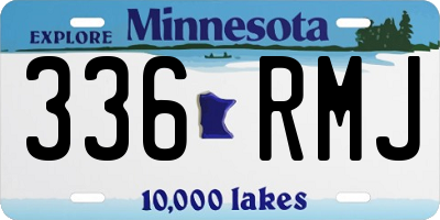 MN license plate 336RMJ