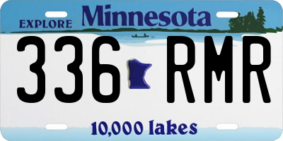 MN license plate 336RMR