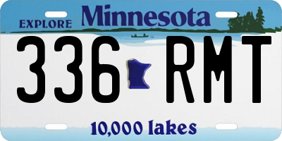 MN license plate 336RMT