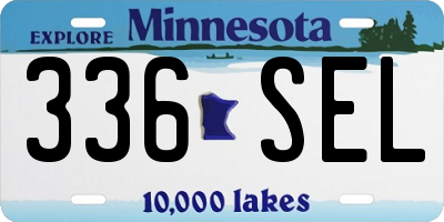 MN license plate 336SEL