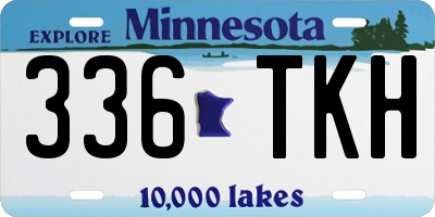 MN license plate 336TKH