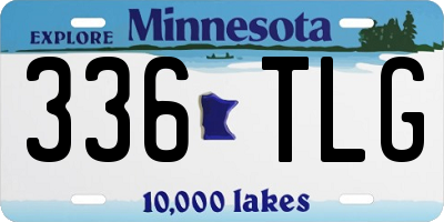 MN license plate 336TLG