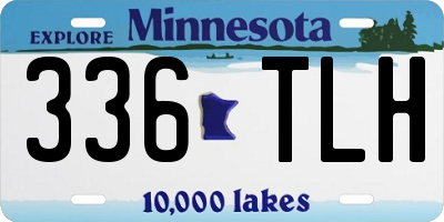 MN license plate 336TLH