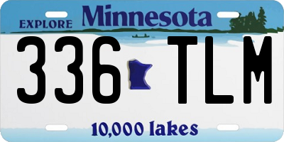 MN license plate 336TLM