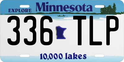 MN license plate 336TLP