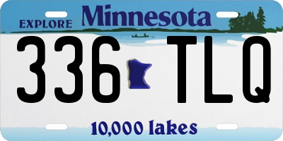 MN license plate 336TLQ