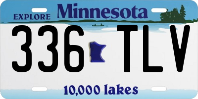MN license plate 336TLV