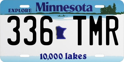 MN license plate 336TMR