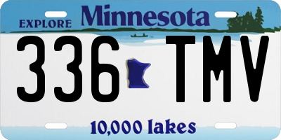 MN license plate 336TMV