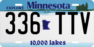 MN license plate 336TTV