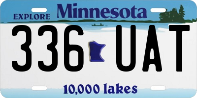 MN license plate 336UAT