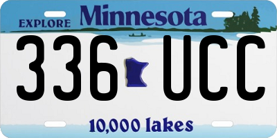 MN license plate 336UCC