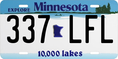 MN license plate 337LFL