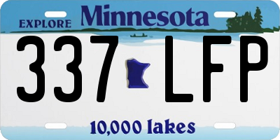MN license plate 337LFP
