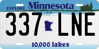 MN license plate 337LNE