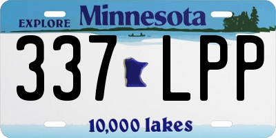 MN license plate 337LPP