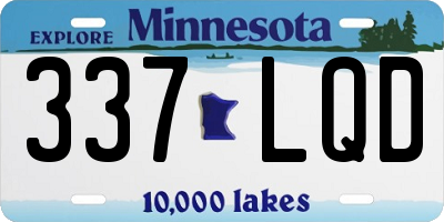 MN license plate 337LQD
