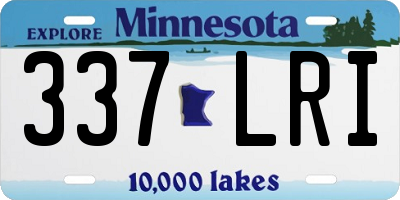 MN license plate 337LRI