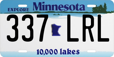 MN license plate 337LRL
