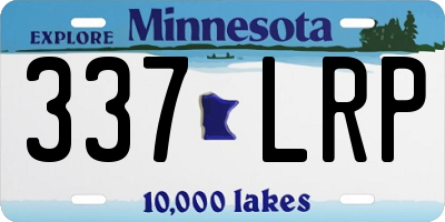 MN license plate 337LRP