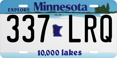 MN license plate 337LRQ