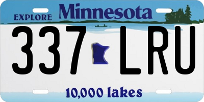MN license plate 337LRU
