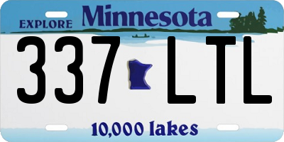 MN license plate 337LTL