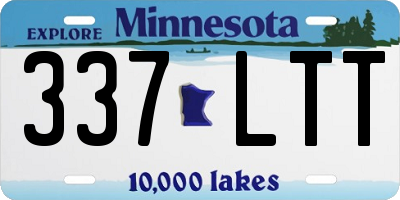 MN license plate 337LTT