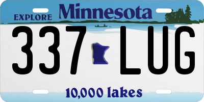 MN license plate 337LUG