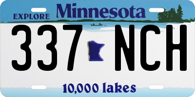 MN license plate 337NCH