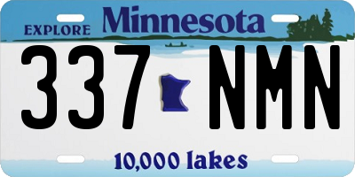 MN license plate 337NMN