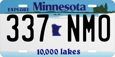 MN license plate 337NMO