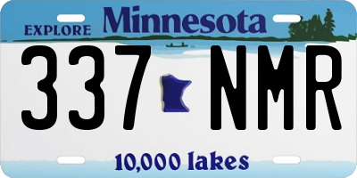 MN license plate 337NMR