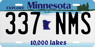 MN license plate 337NMS