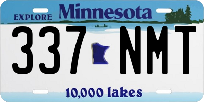 MN license plate 337NMT