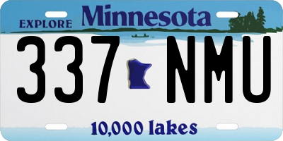MN license plate 337NMU