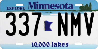 MN license plate 337NMV