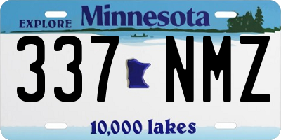 MN license plate 337NMZ