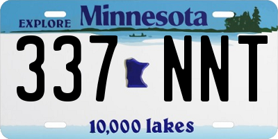 MN license plate 337NNT