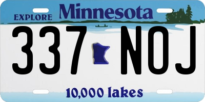 MN license plate 337NOJ