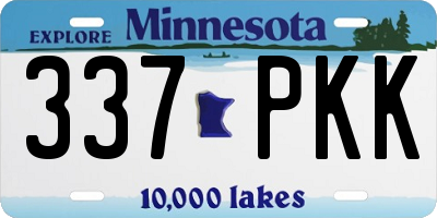 MN license plate 337PKK