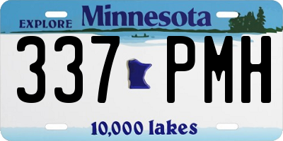 MN license plate 337PMH