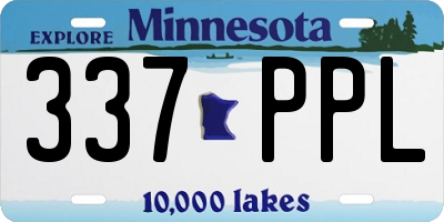 MN license plate 337PPL