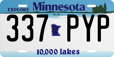 MN license plate 337PYP