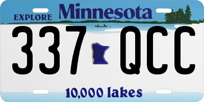 MN license plate 337QCC