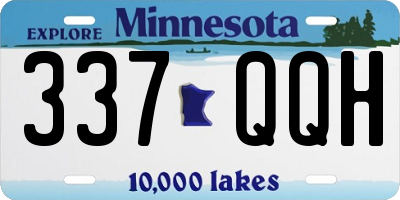 MN license plate 337QQH