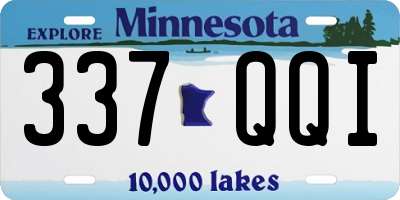 MN license plate 337QQI