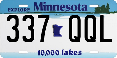 MN license plate 337QQL