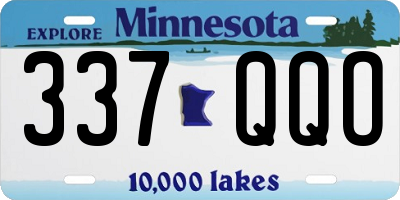 MN license plate 337QQO
