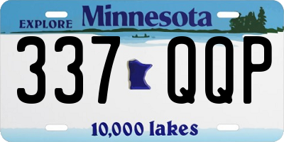 MN license plate 337QQP